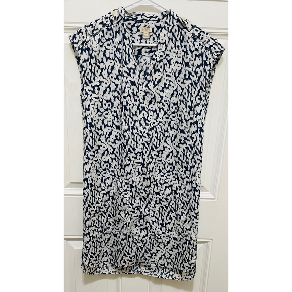 J.Crew Shift Dress‎ Leopard Print Sleeveless Casual Career XXS - Picture 1 of 3